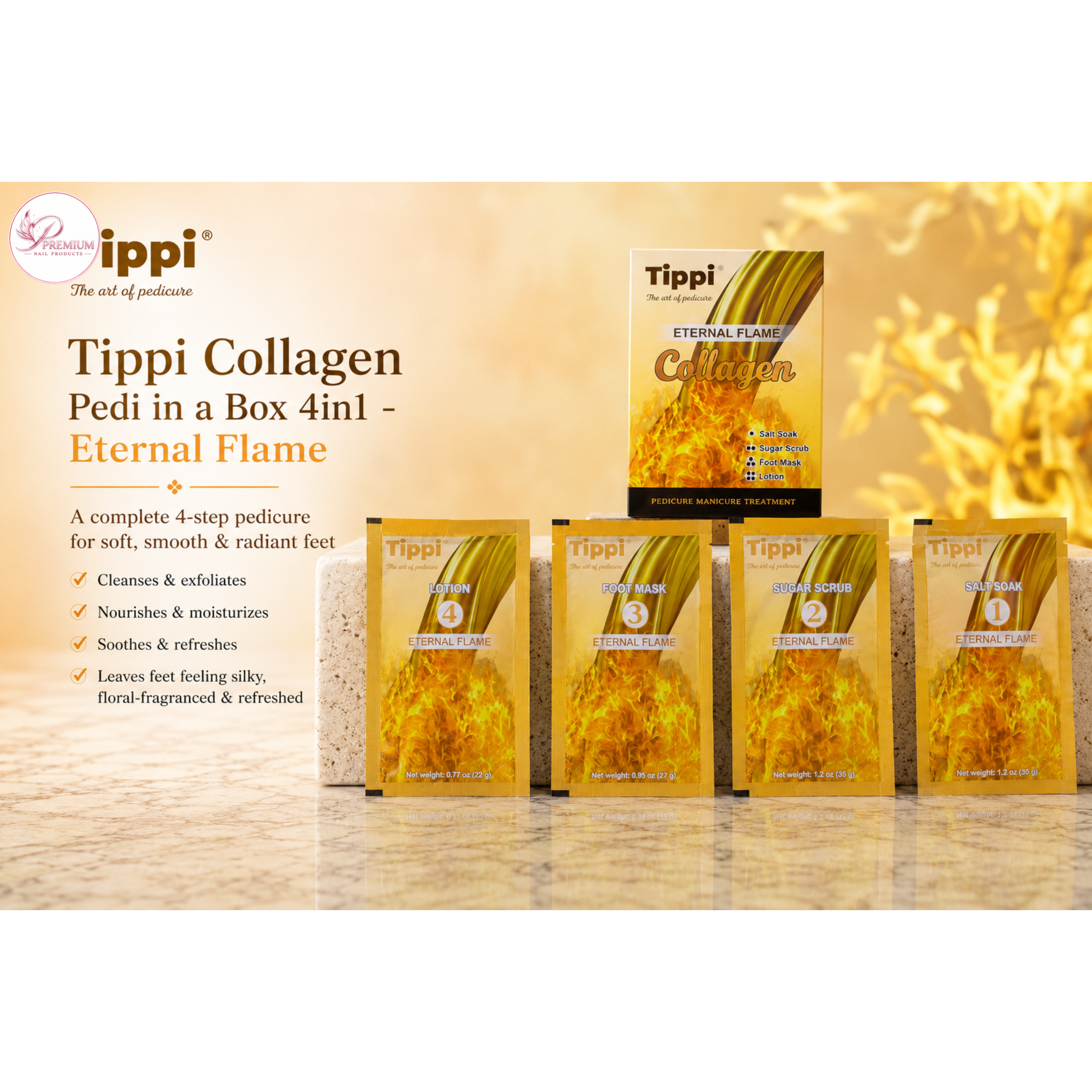 Tippi Collagen Pedi in a Box 4in1 - Eternal Flame