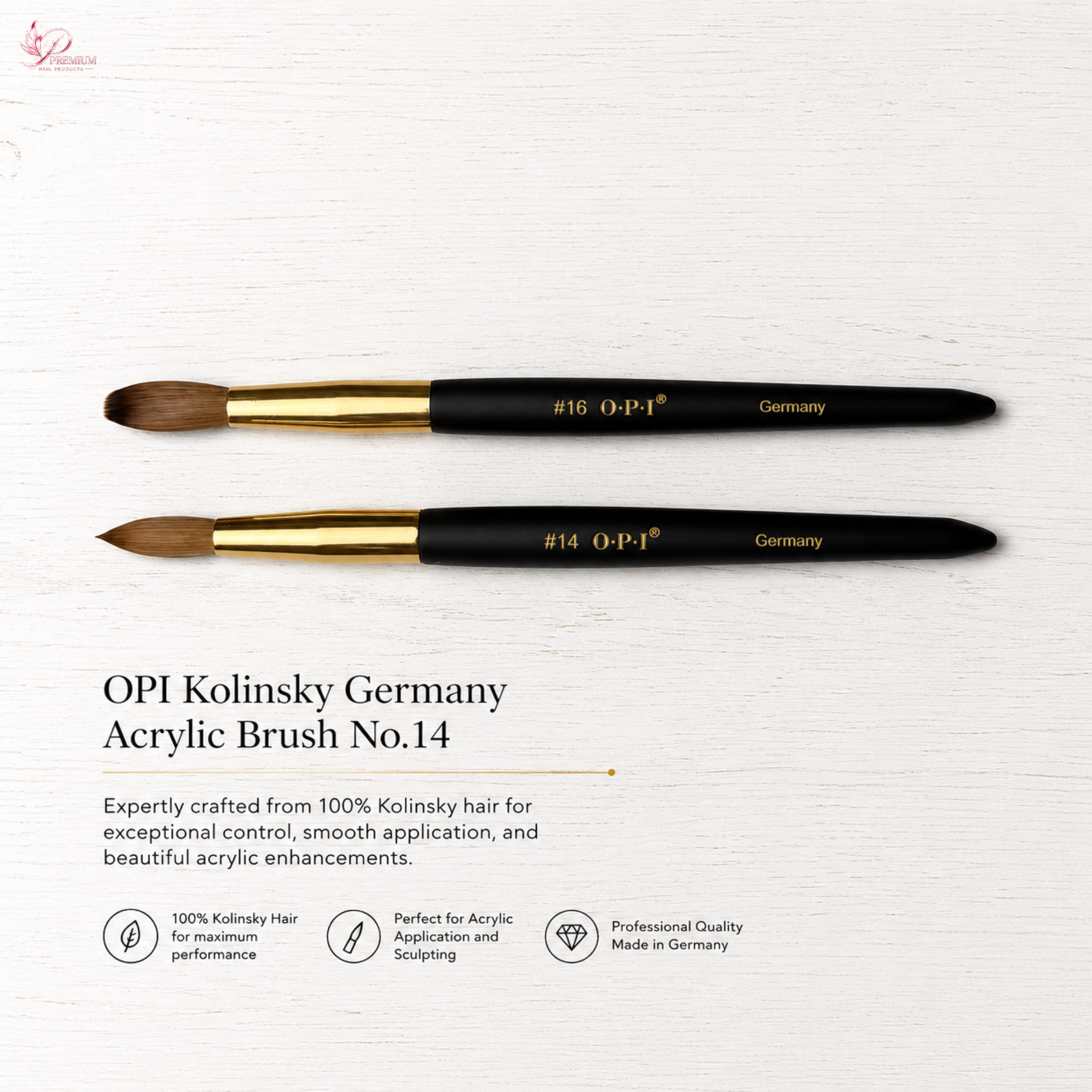 OPI Kolinsky Germany Acrylic Brush No.14