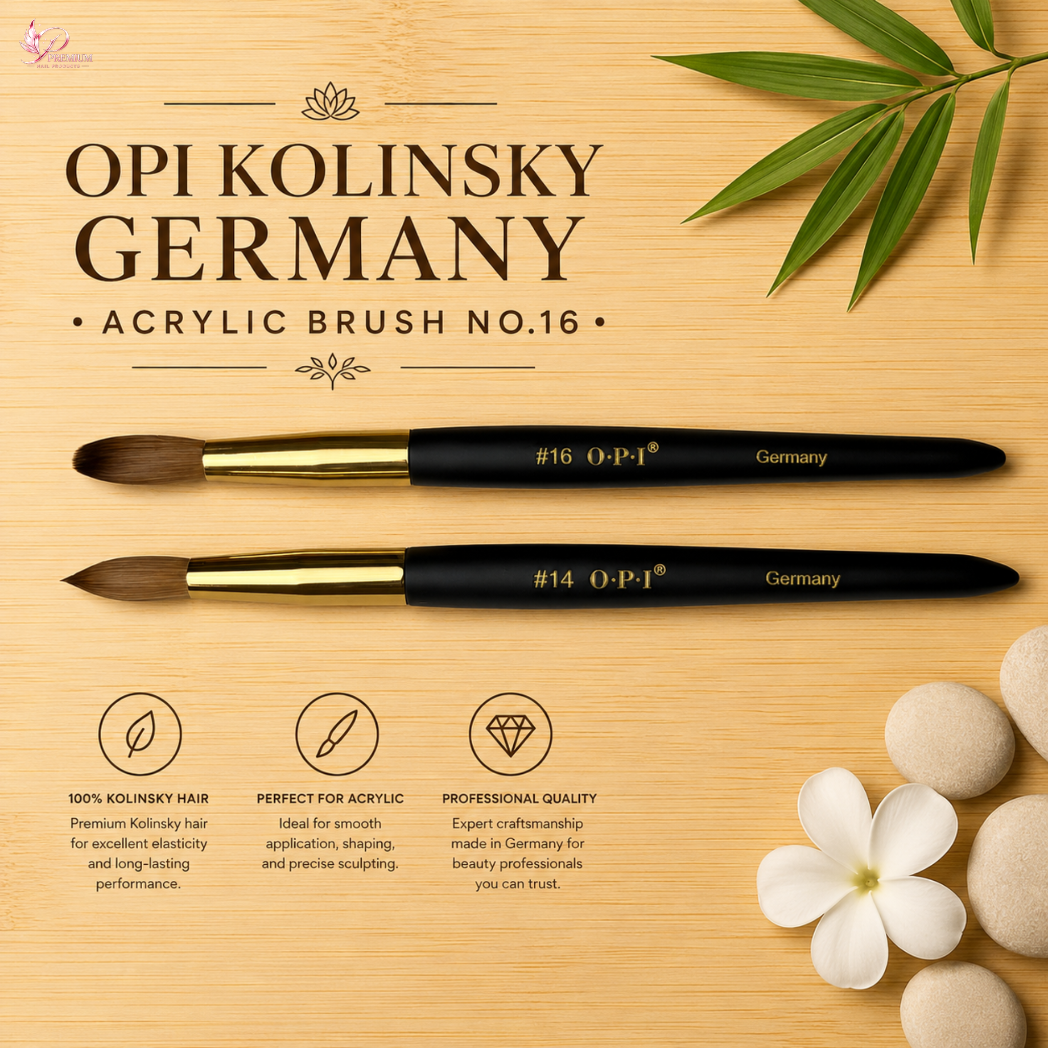 OPI Kolinsky Germany Acrylic Brush No.16