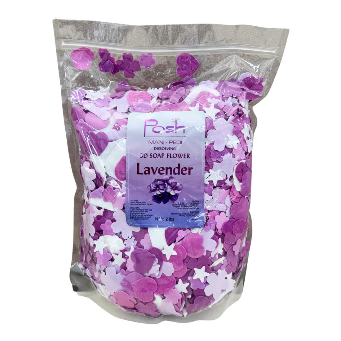 POSH Flower Soap 2lbs Bag - Lavender (Buy 5 Free 1)