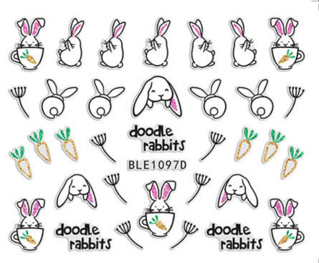 3D Nail Sticker - Easter Collection BLE1097D