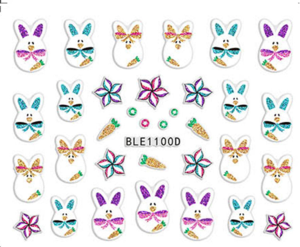 3D Nail Sticker - Easter Collection BLE1100D