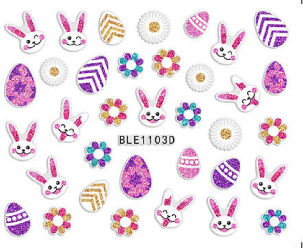 3D Nail Sticker - Easter Collection BLE1103D