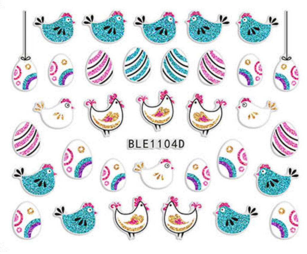 3D Nail Sticker - Easter Collection BLE1104D