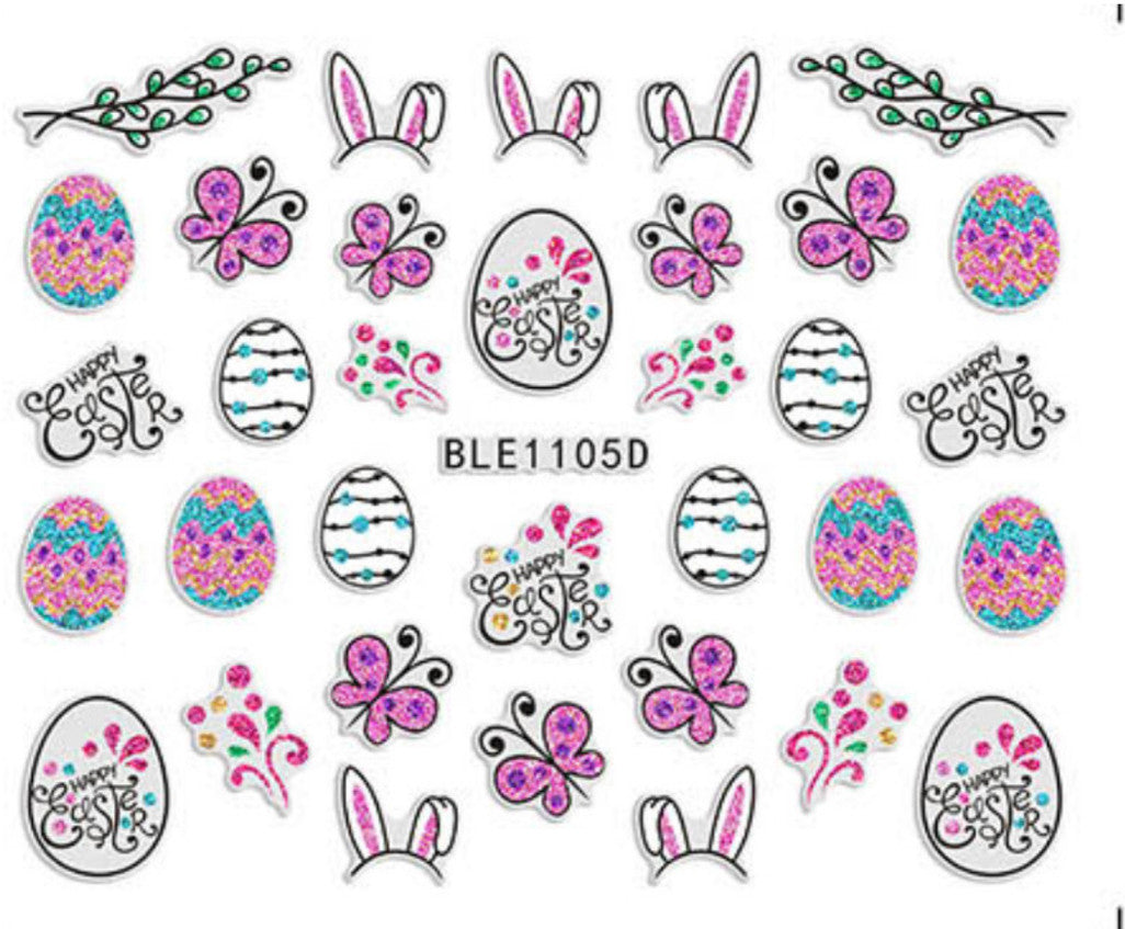 3D Nail Sticker - Easter Collection BLE1105D
