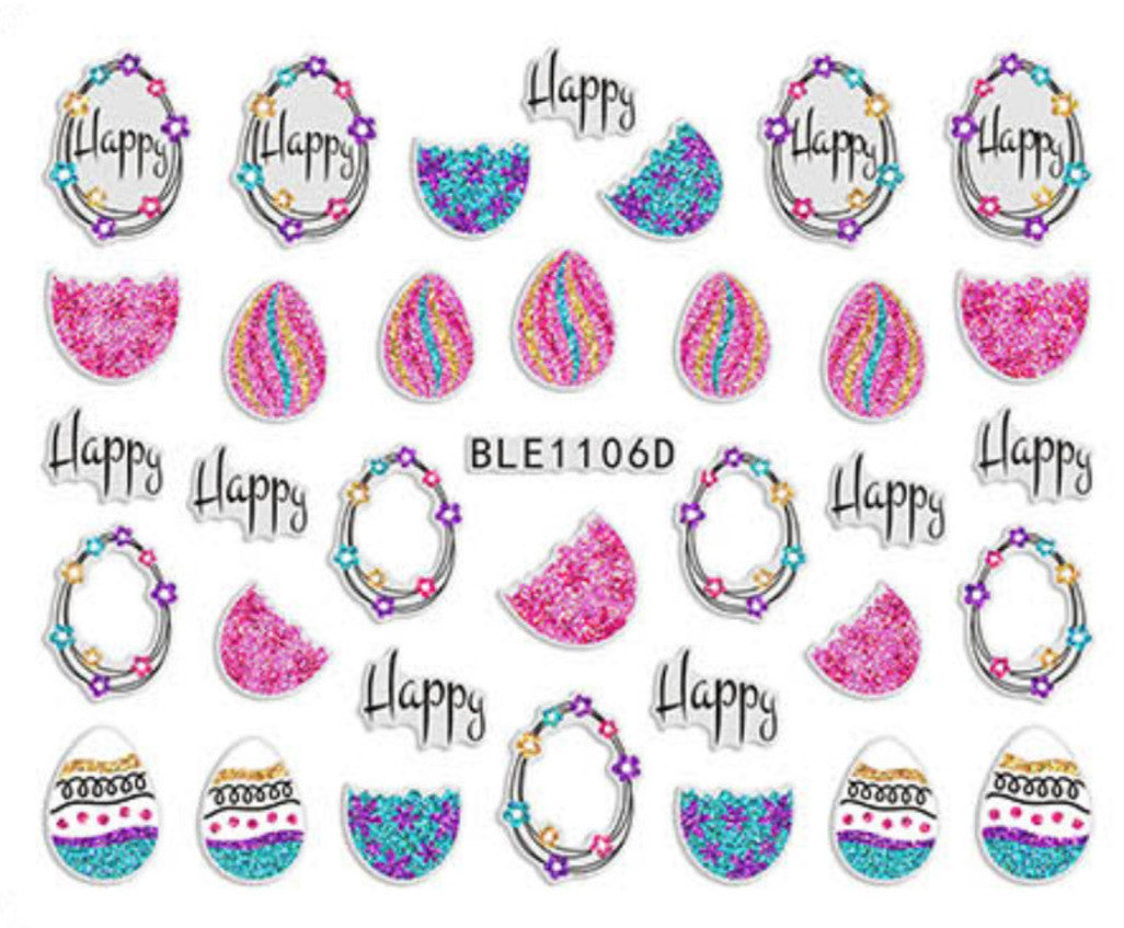 3D Nail Sticker - Easter Collection BLE1106D