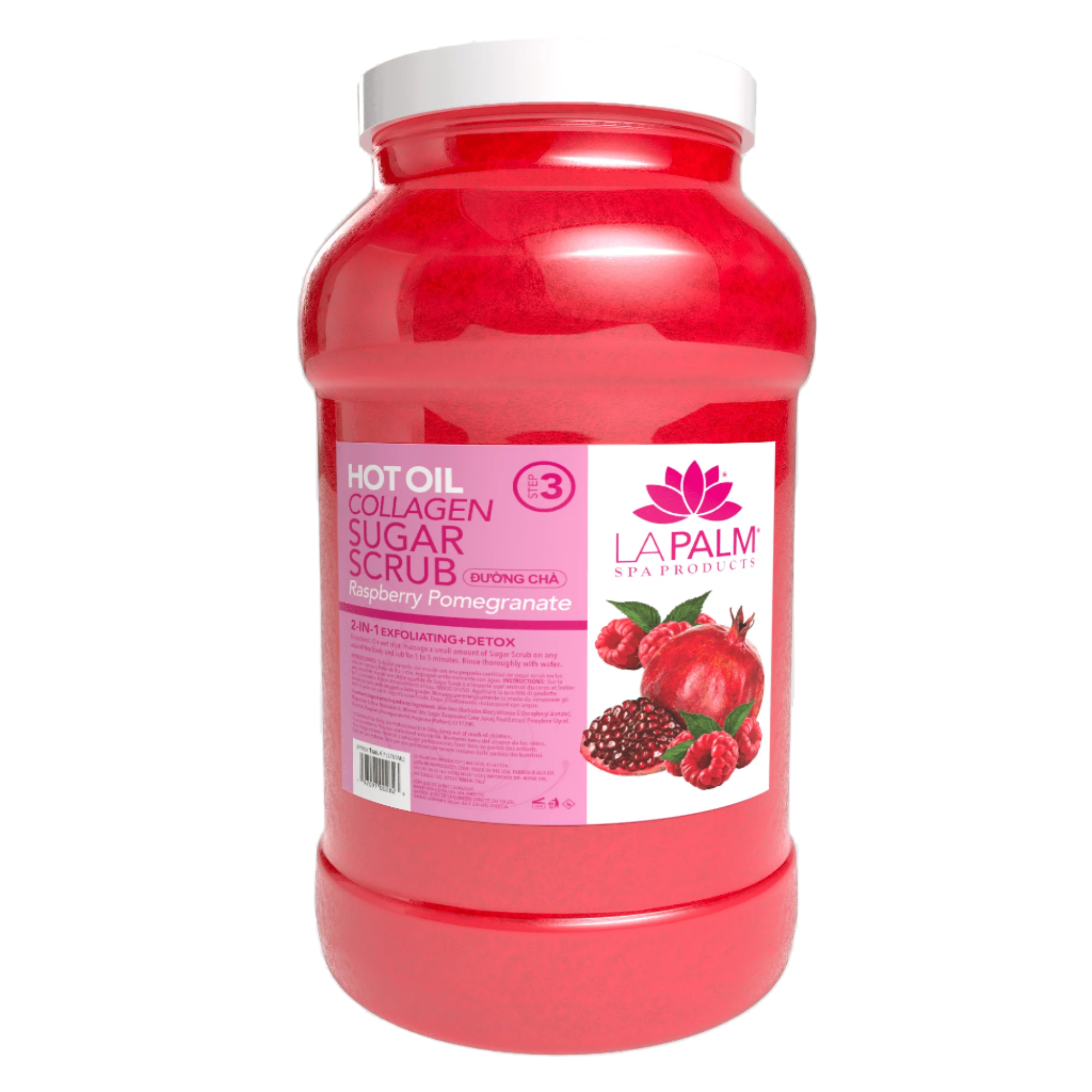 Hot Oil Sugar Scrub Raspberry Pomegranate