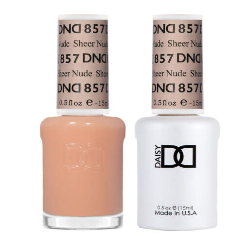 DND Duo Gel #857 Sheer Nude