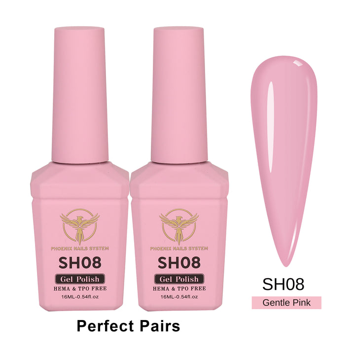 Phoenix Sheer Gel Collection 24 Colors - Free Extra 24 Gels + 1 Color Book + Vali