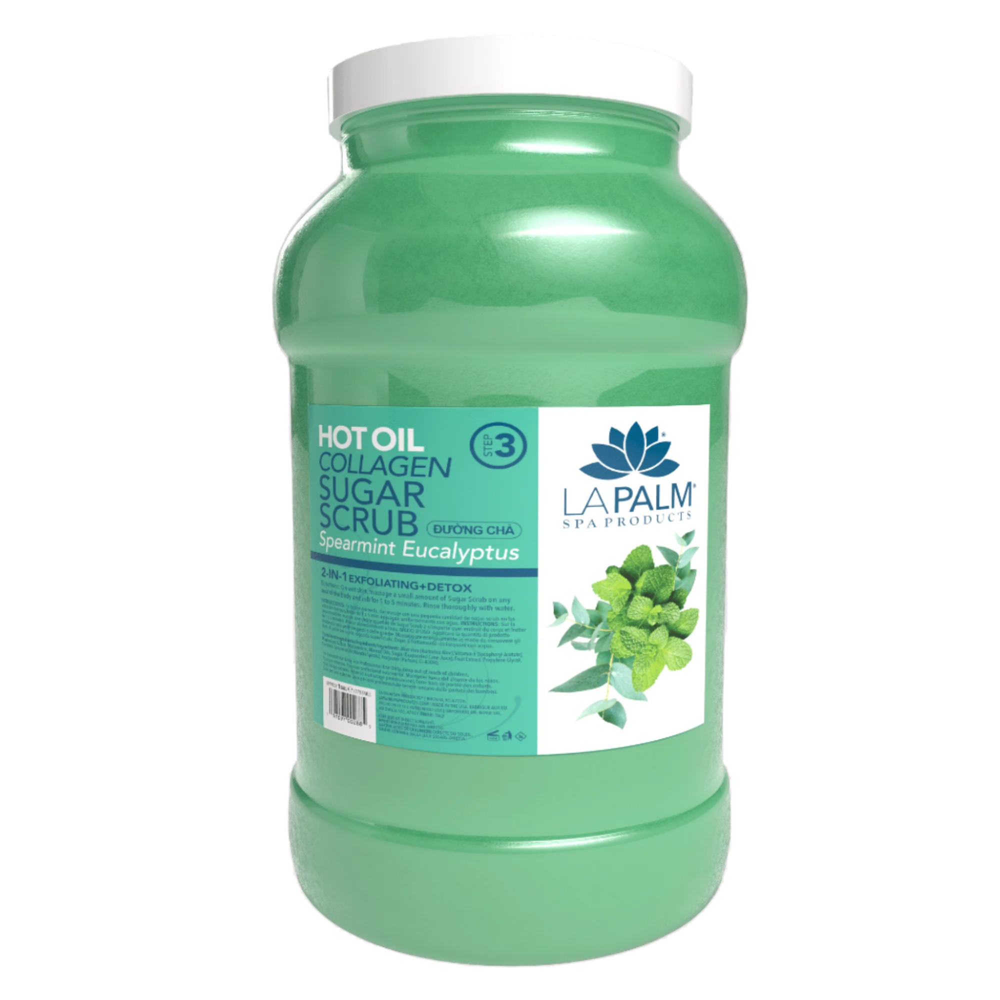 Hot Oil Sugar Scrub Spearmint Eucalyptus