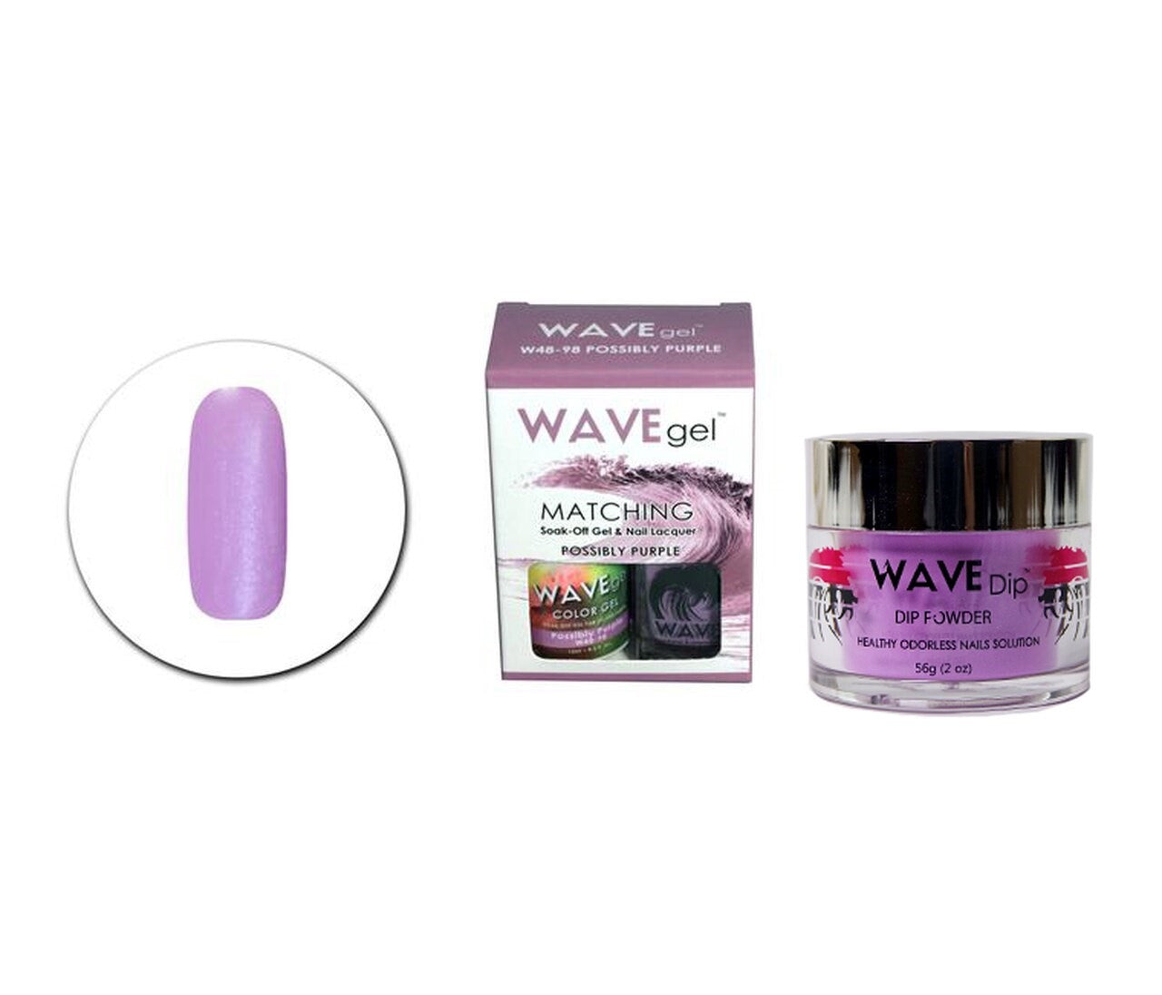 WAVEGEL 3IN1 MATCHING (GEL+LACQUER+DIP) - #98(W4898) POSSIBLY PURPLE