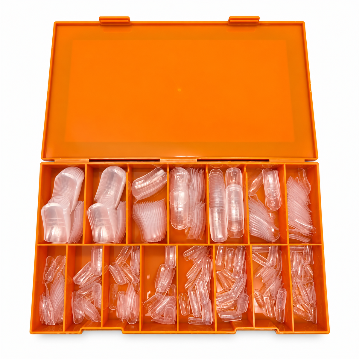 Phoenix Dual Forms tips - for Toe nails - 15 Sizes 300pcs/box - #51 - FREE Gel Stick For Picking Up Gel