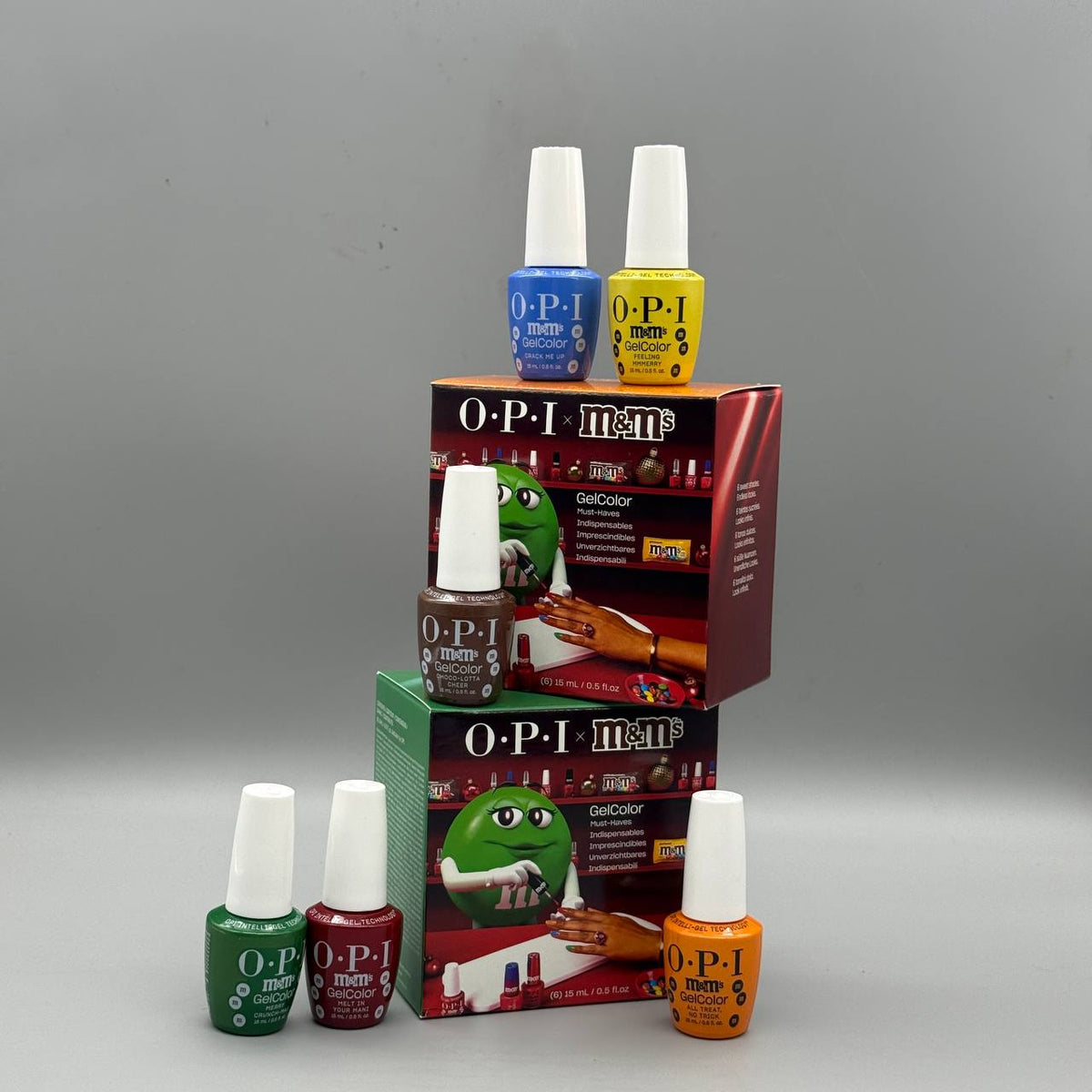 OPI Intelli-Gel Sweeten Your Mani x M&M’s Holiday 2026, 14-Piece Display - GEL