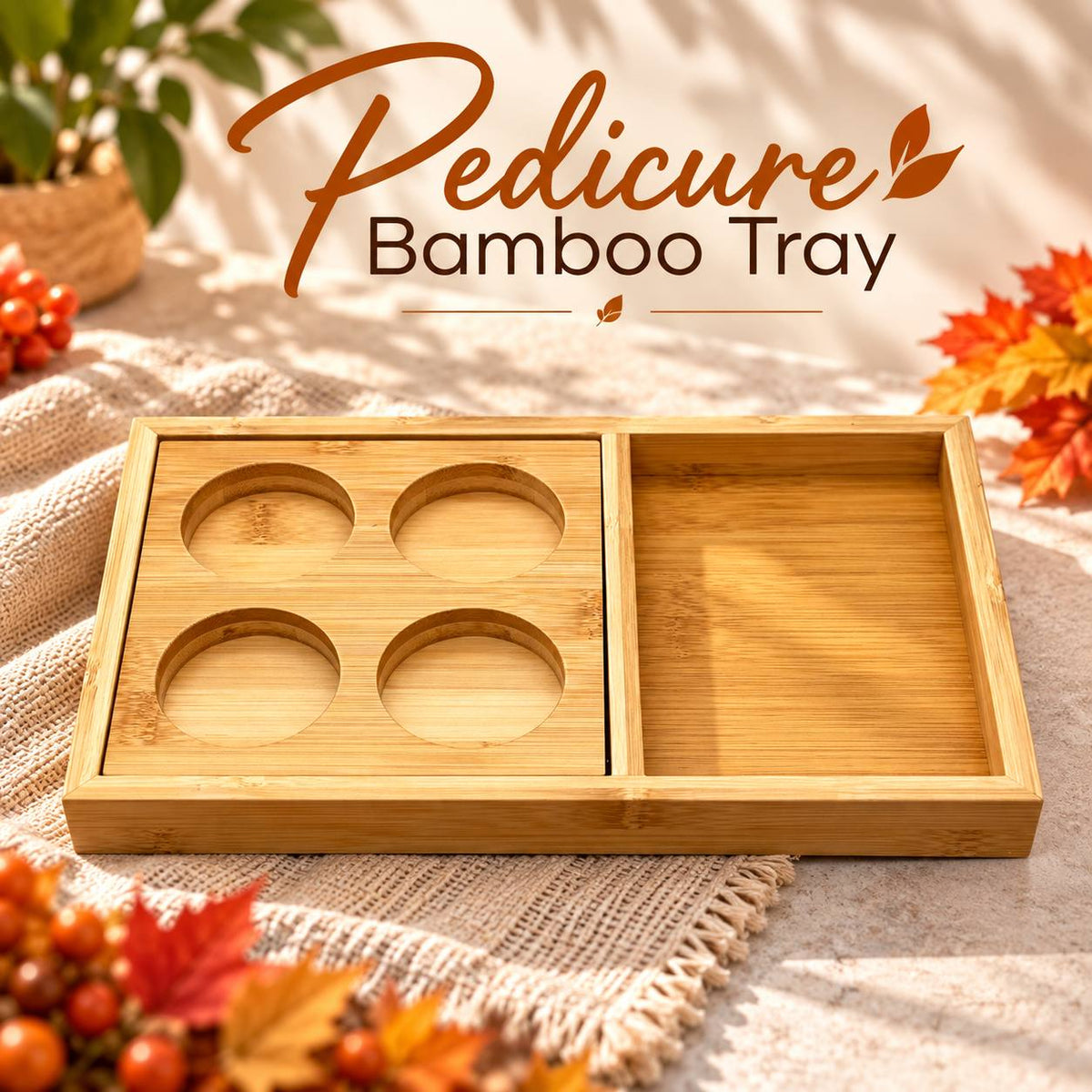 Pedicure Bamboo Tray