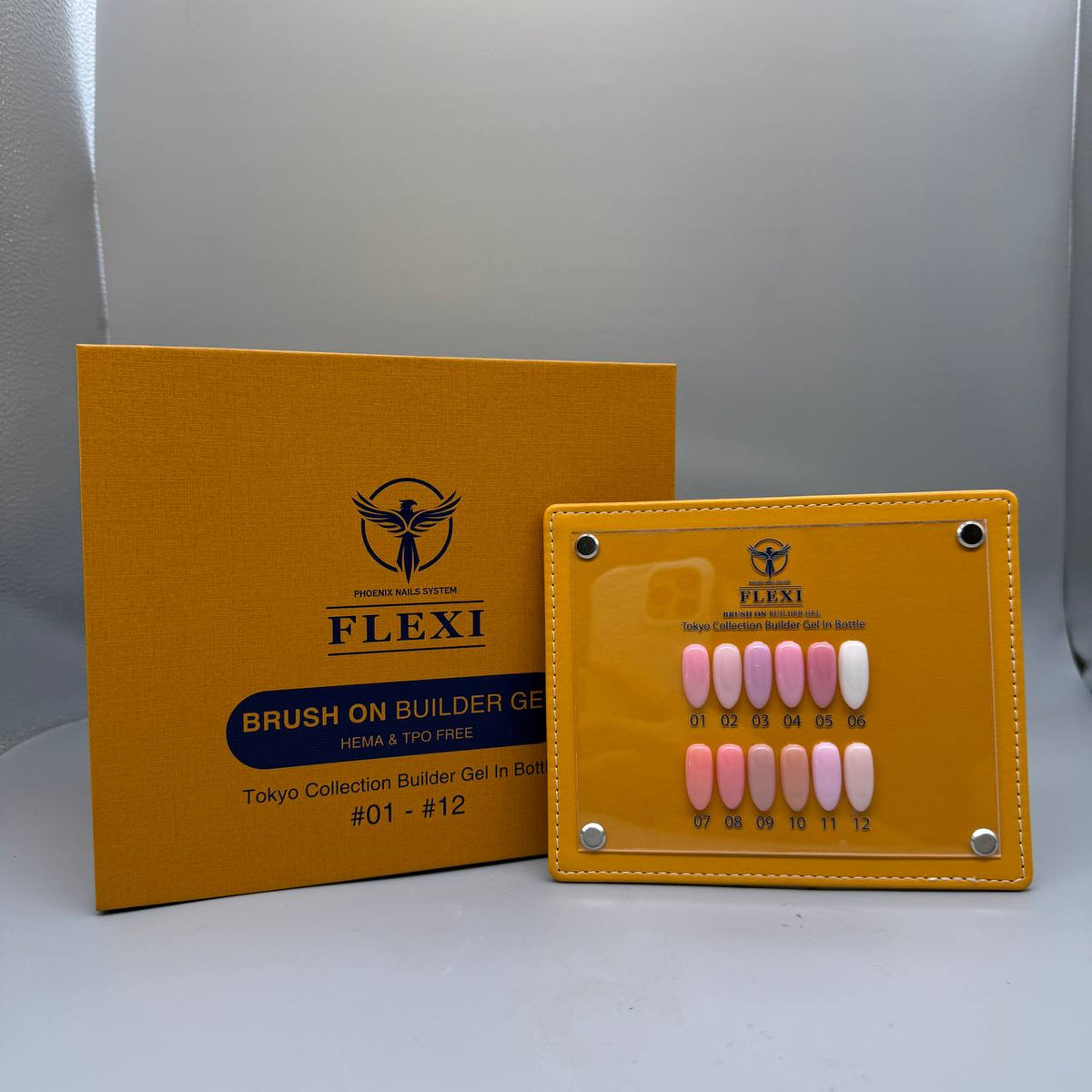 PHOENIX FLEXI Builder Gel (In Bottle) BIAB #1 - #12 colors - 20ml (Included Color Chart) - Tokyo Collection