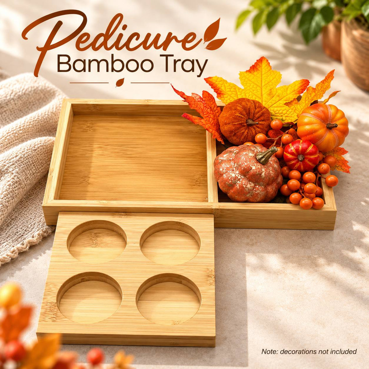 Pedicure Bamboo Tray