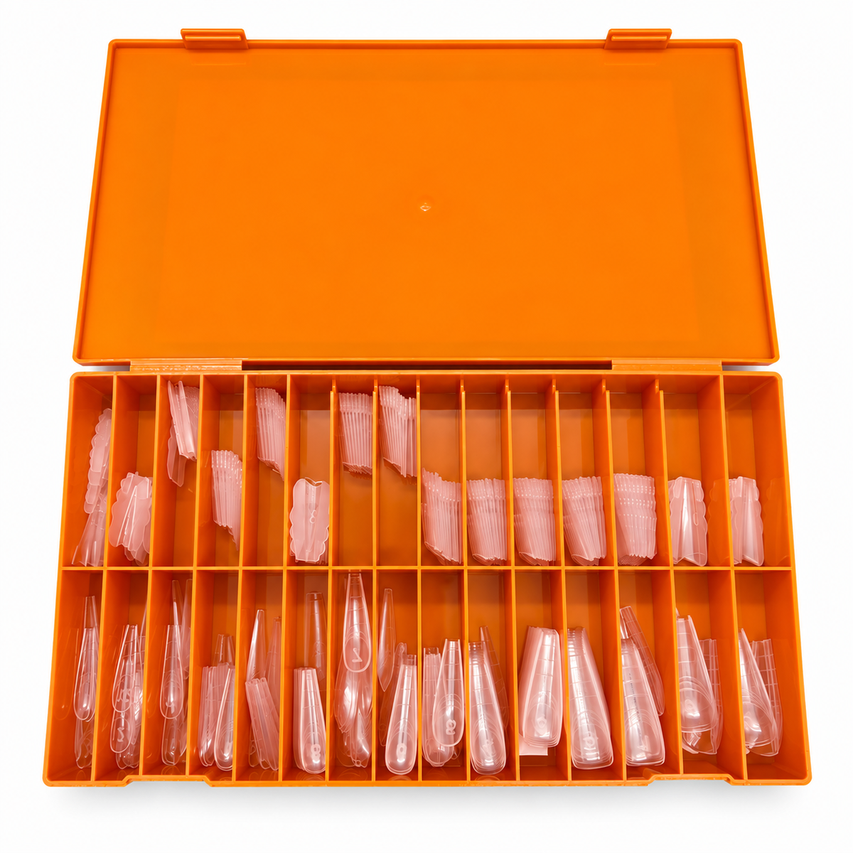 Phoenix Sandwich Dual Forms tips - Coffin Shape - 14 sizes 280pcs/box - #47 - FREE Gel Stick For Picking Up Gel