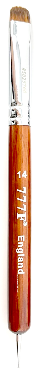 777 French Brush Red Wood With Dotting Tool #14