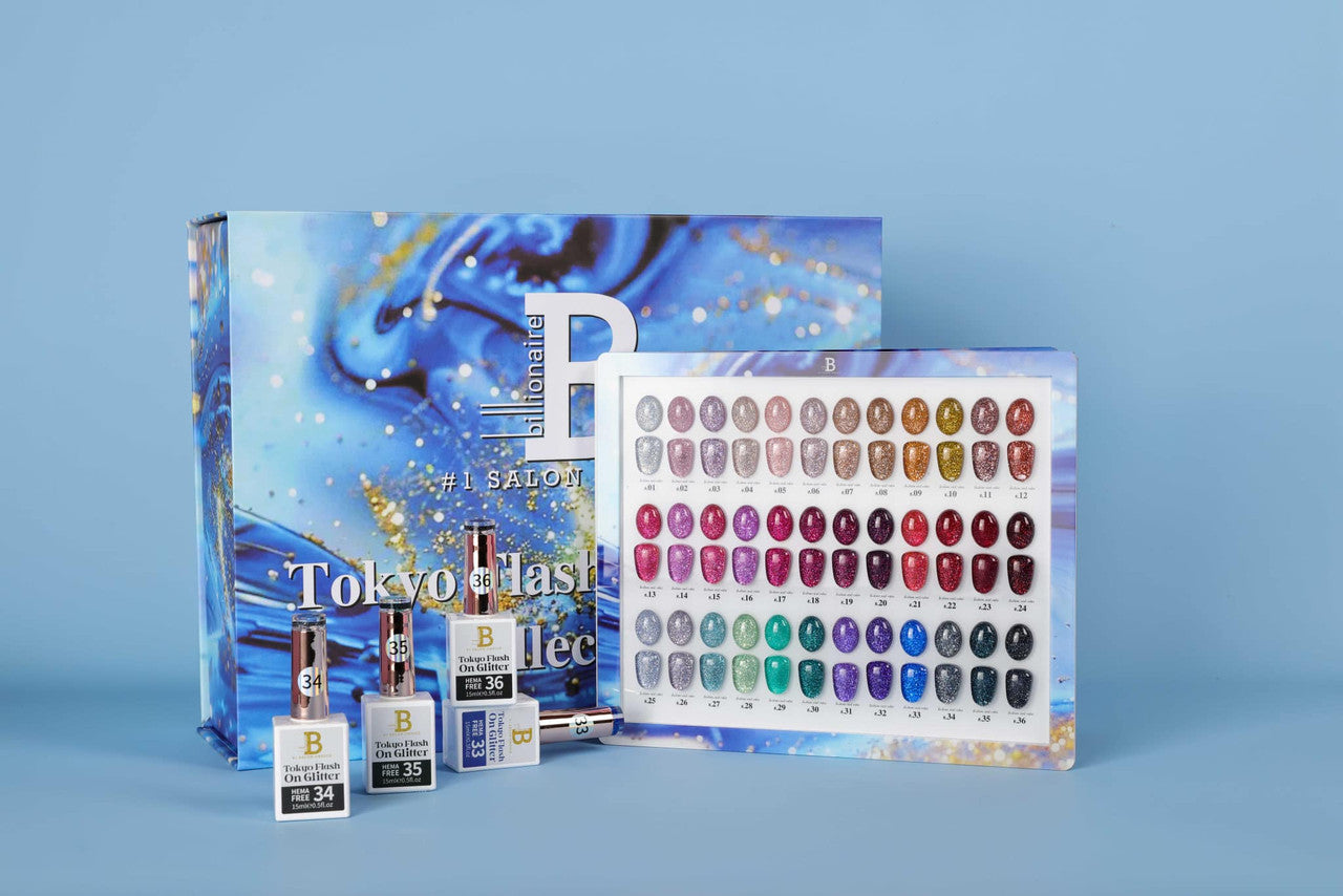 Billionaire Tokyo Flash on Reflective Collection 36 colors + Free Sample Tip