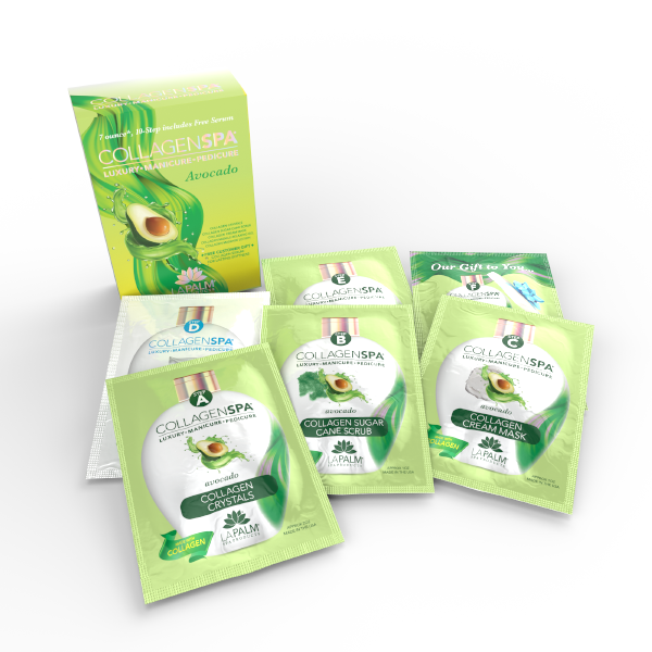Lapalm Collagen Spa 10 Step with Pedi Kit - Avocado