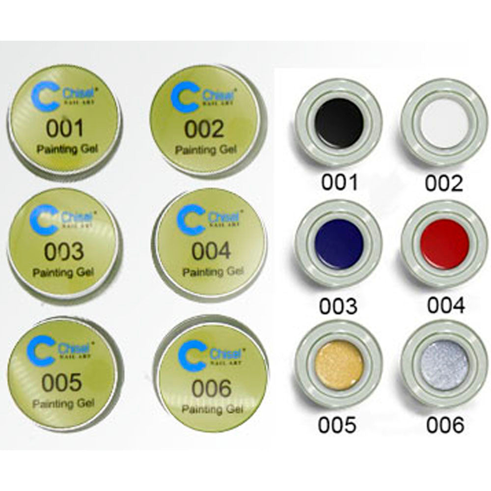 Chisel Spider Gel Kit 6 Colors 5ml each
