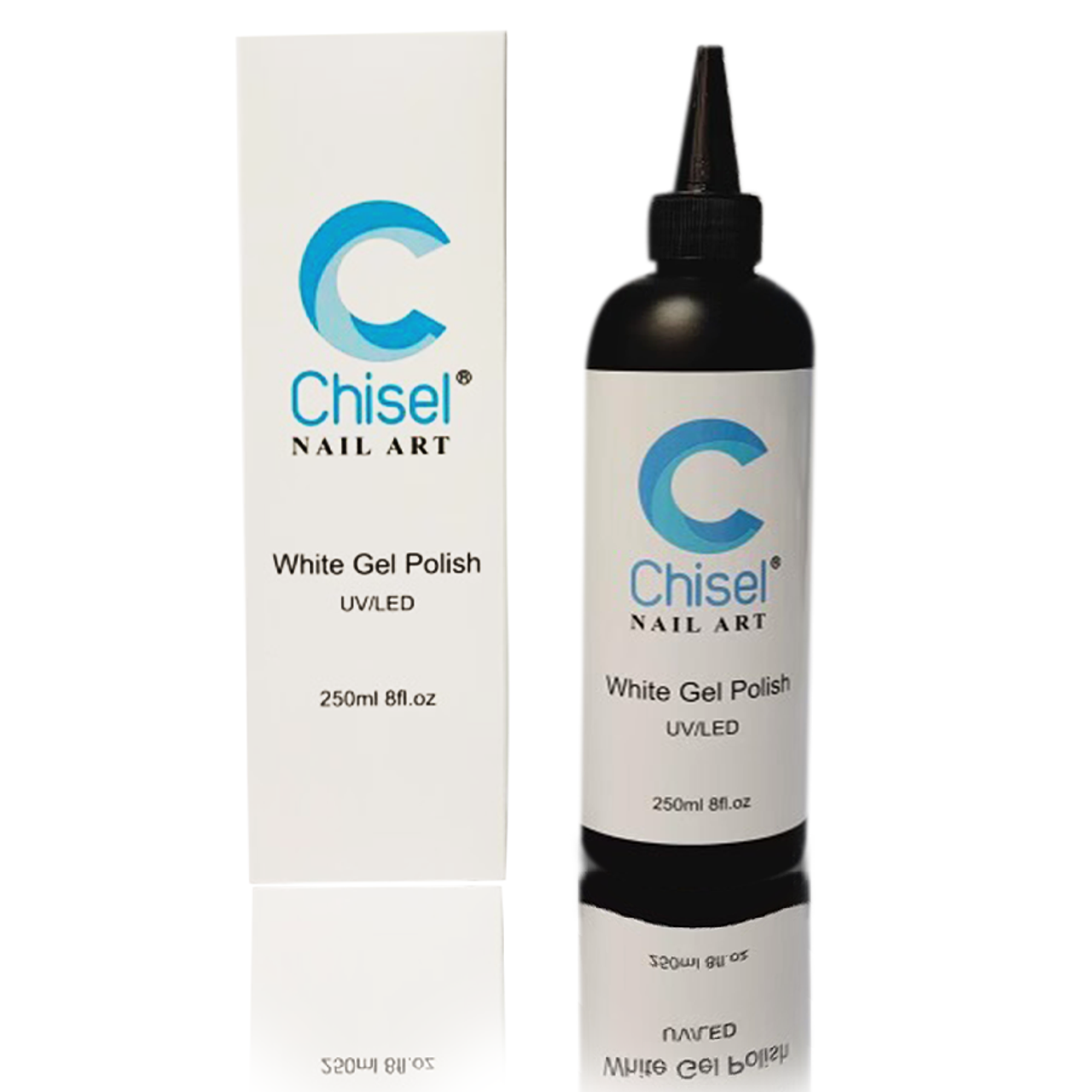 Chisel LED/UV Gel White Color Refill 8oz