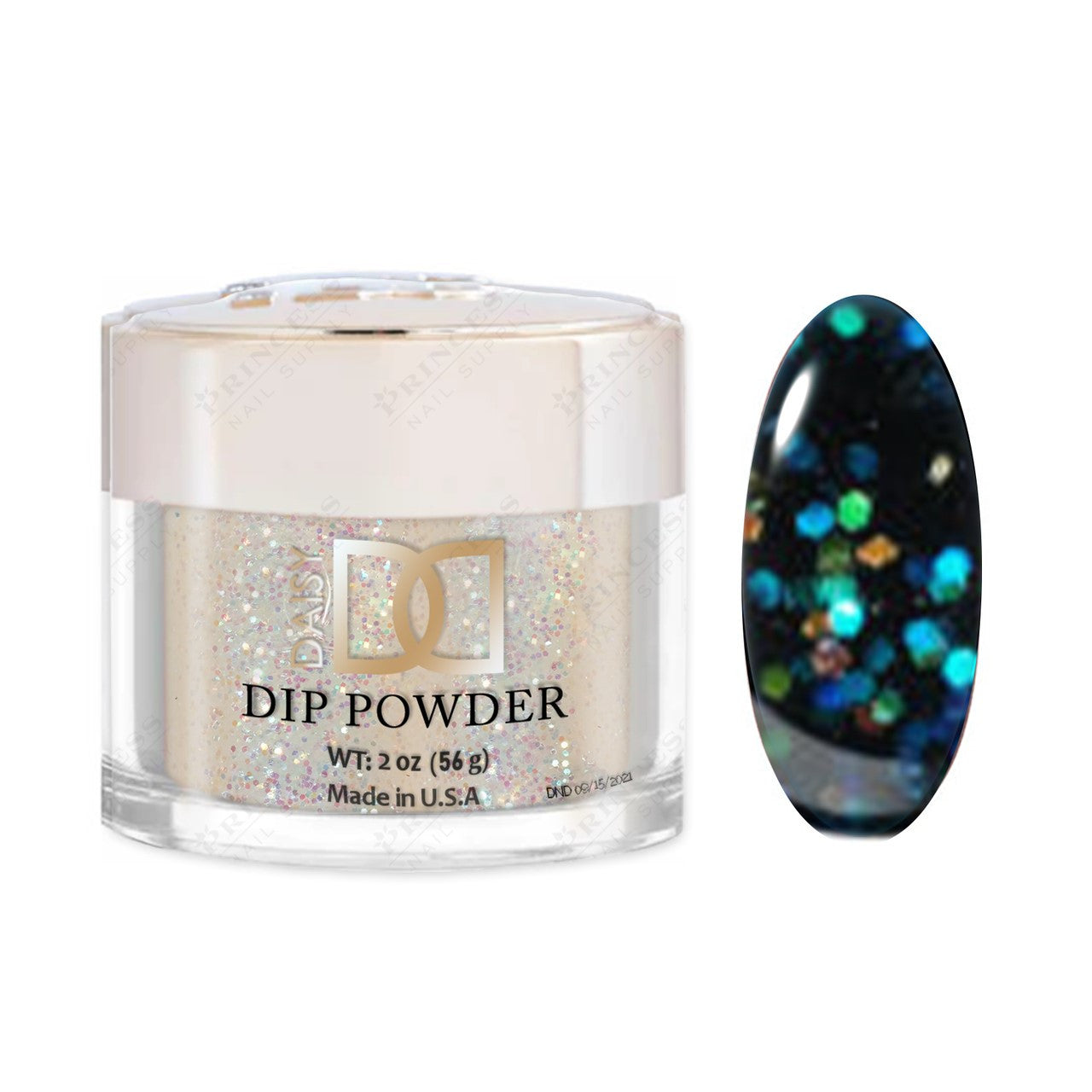 Dnd Dipping Powder #838 GLITTEROVELAY1.6OZ