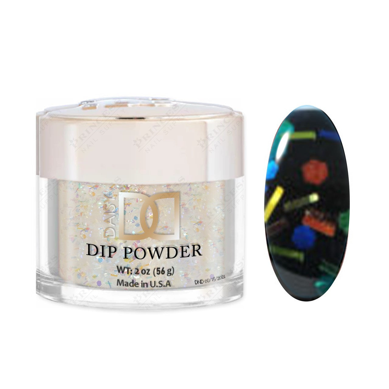 Dnd Dipping Powder #855 GLITTEROVELAY1.6OZ