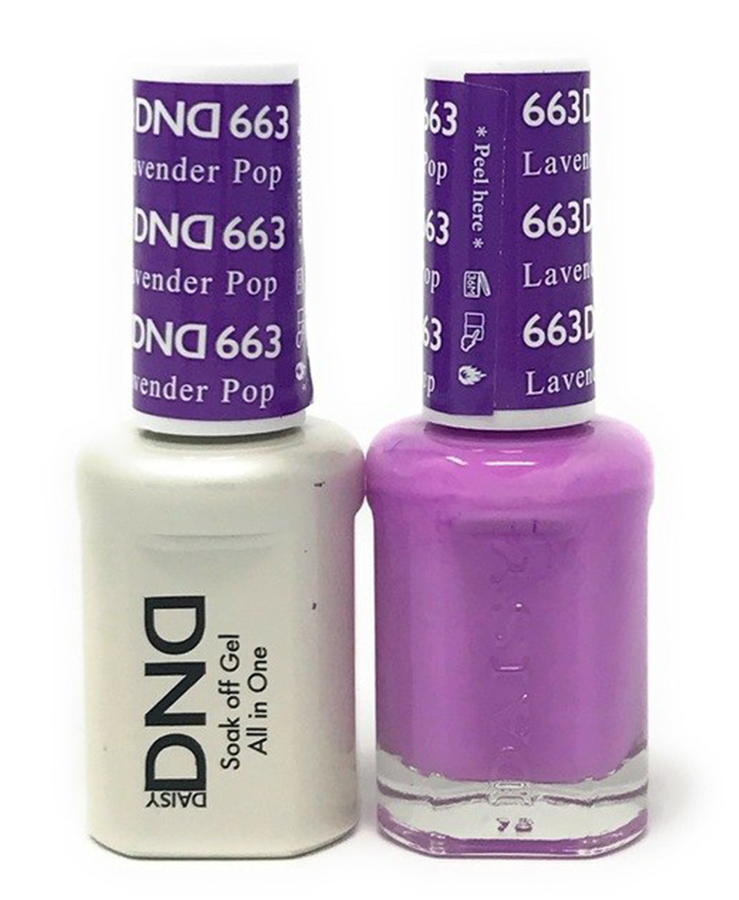 DND Duo Gel #663 LAVENDER POP