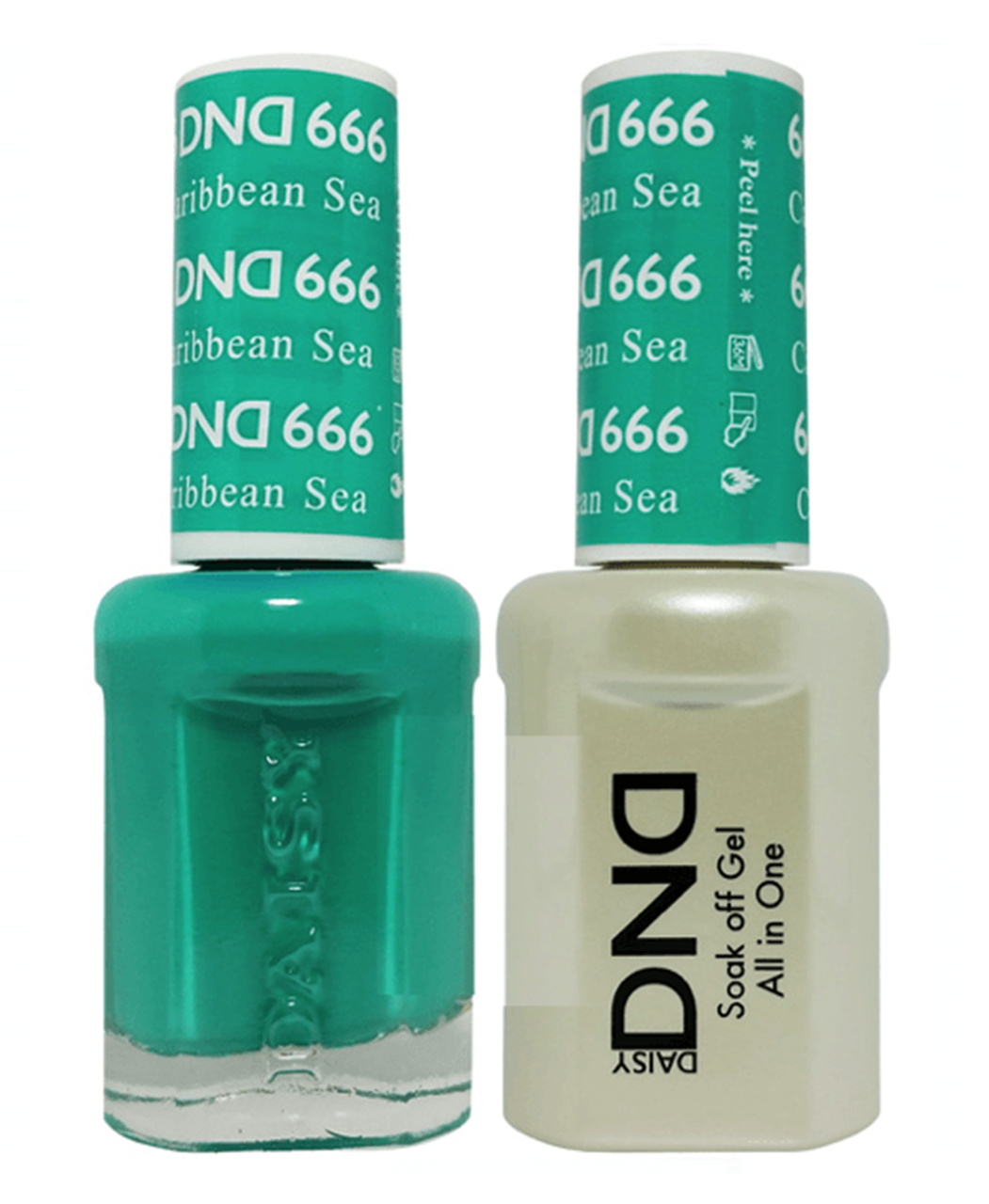 DND Duo Gel #666 CARIBBEAN SEA