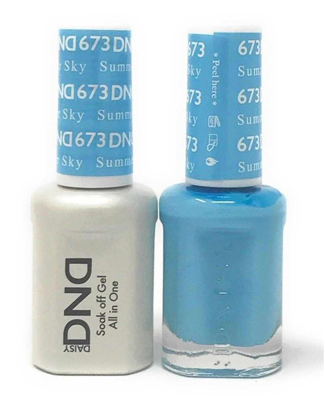 DND Duo Gel #673 SUMMER SKY