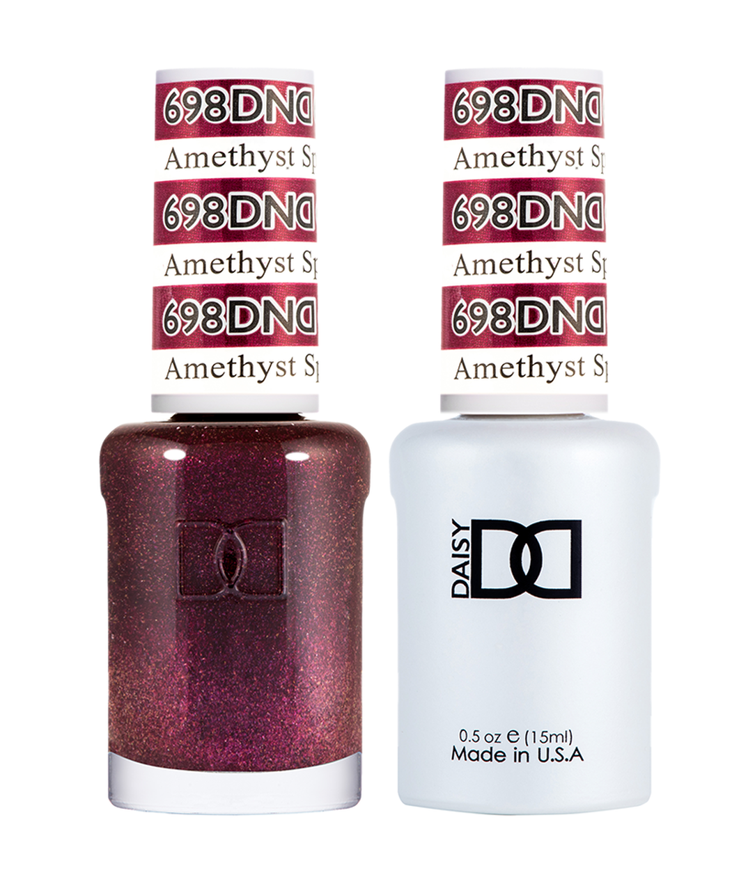 DND Duo Gel #698 AMETHYST SPARKLES