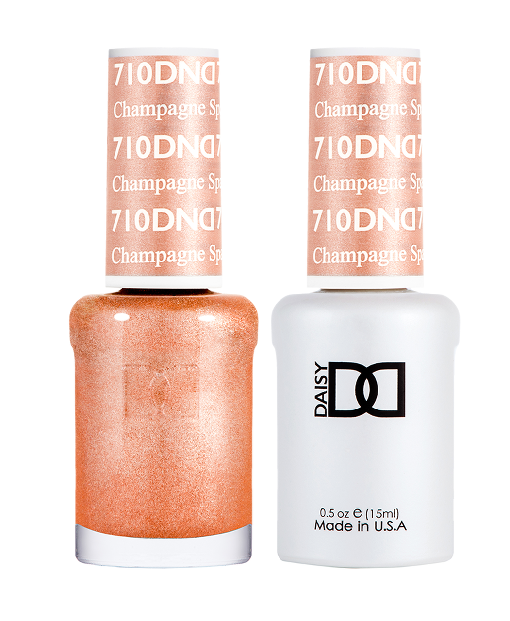DND Duo Gel #710 CHAMPAGNE SPARKLES