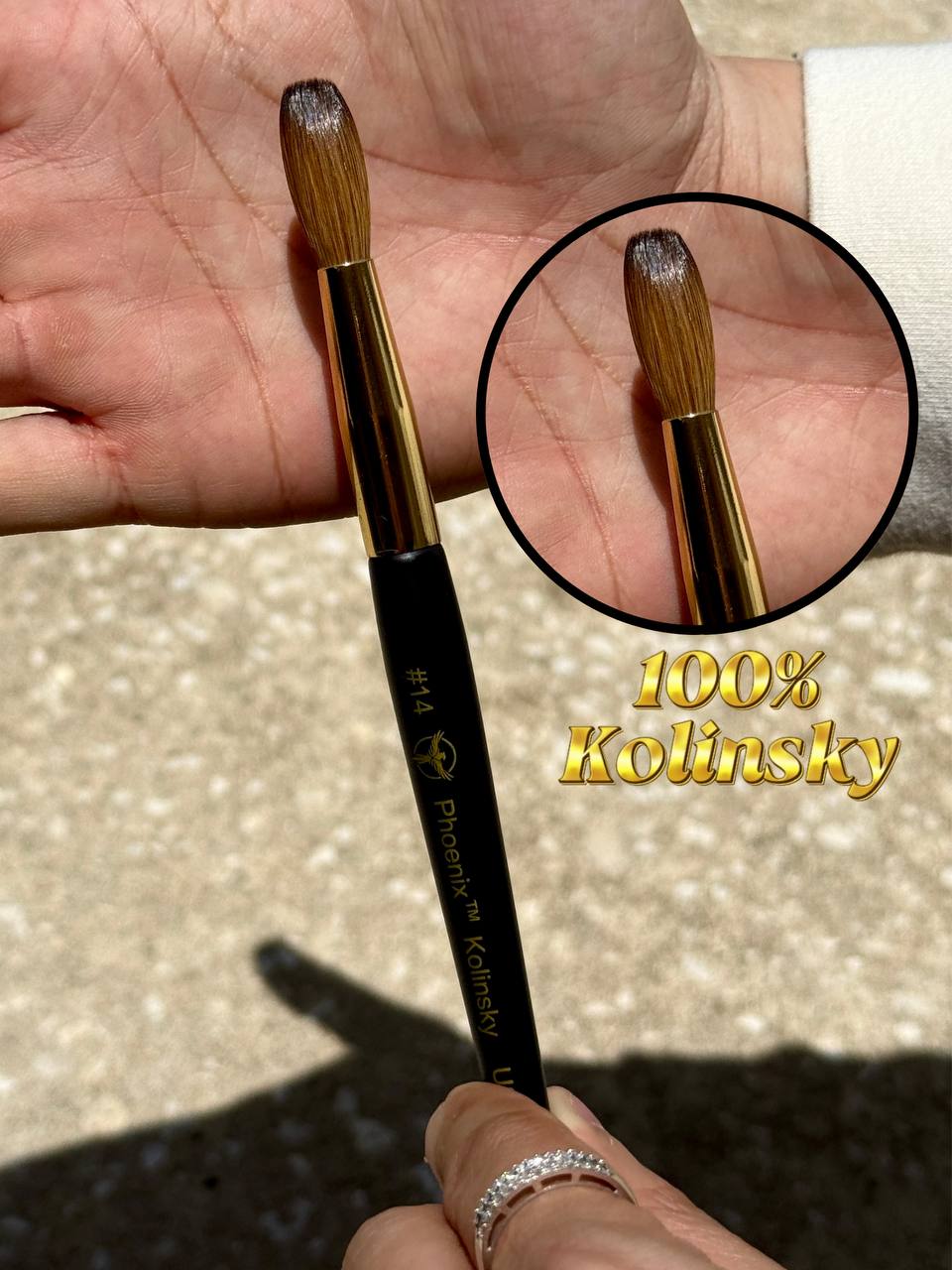 Phoenix Kolinsky Germany Acrylic Brush No.18