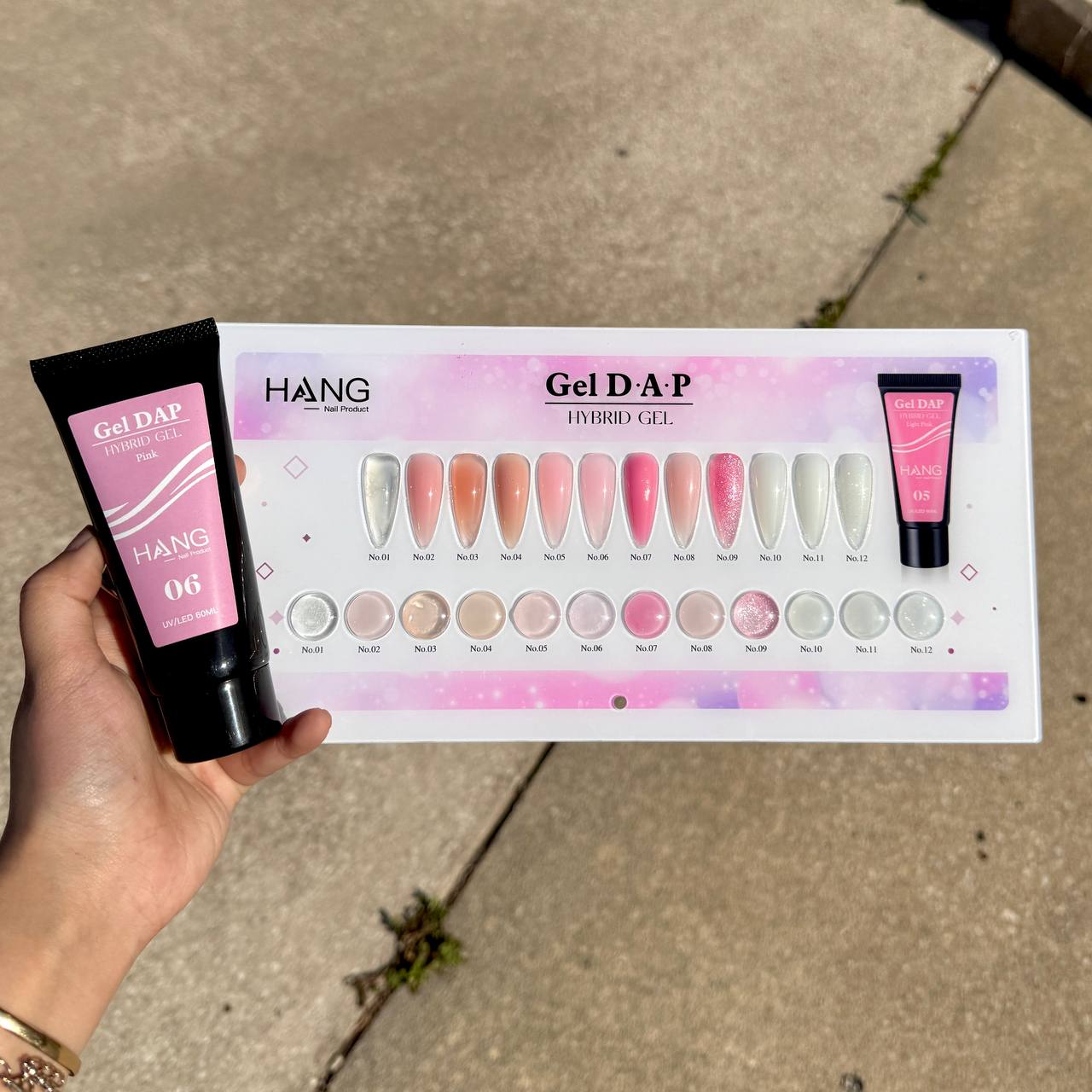 HANG GEL DAP Hydrid Gel Sets 12 Colors 60ml