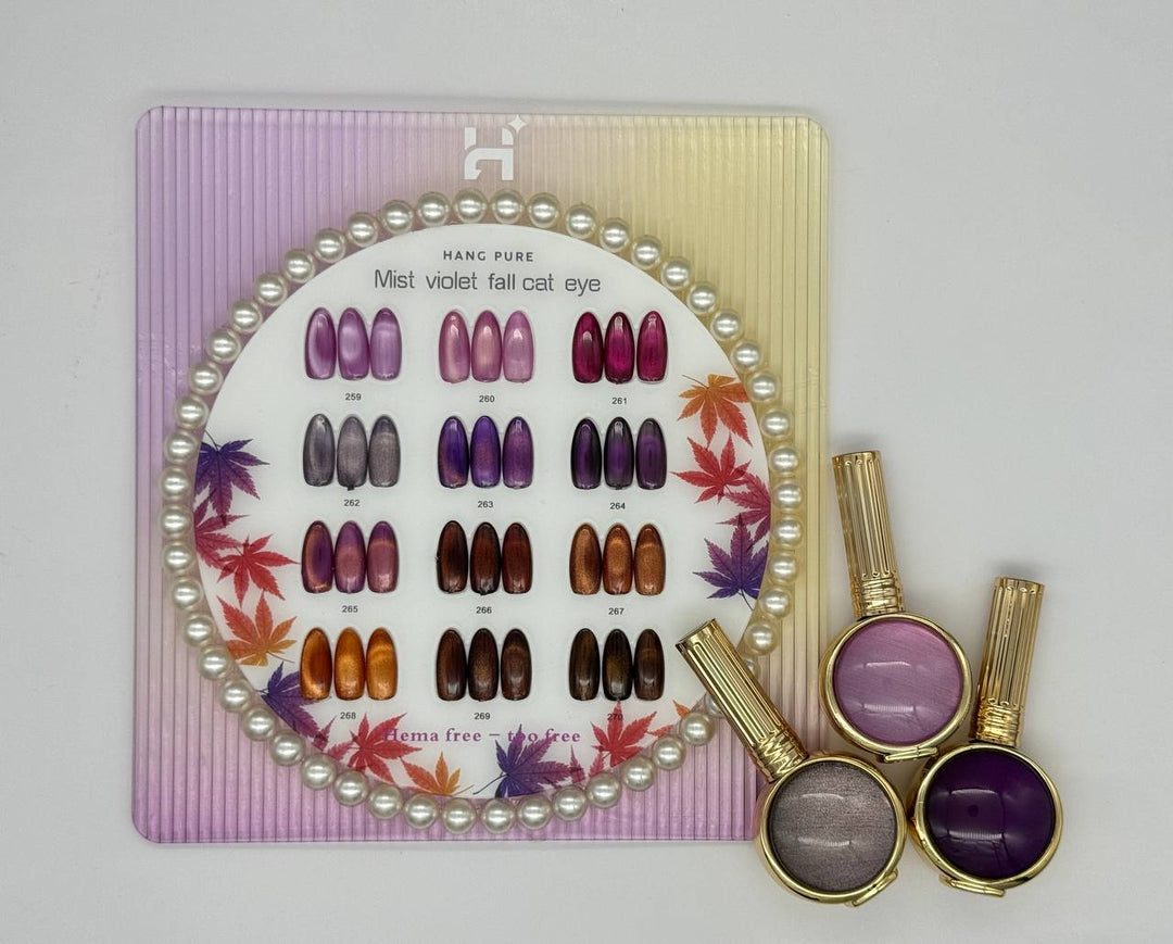 COMBO 200 HANG Fragrance Cuticle Oil Made in USA + Free 1 Set Cat Eye 12 Colors (Options) + Free Paper Rack