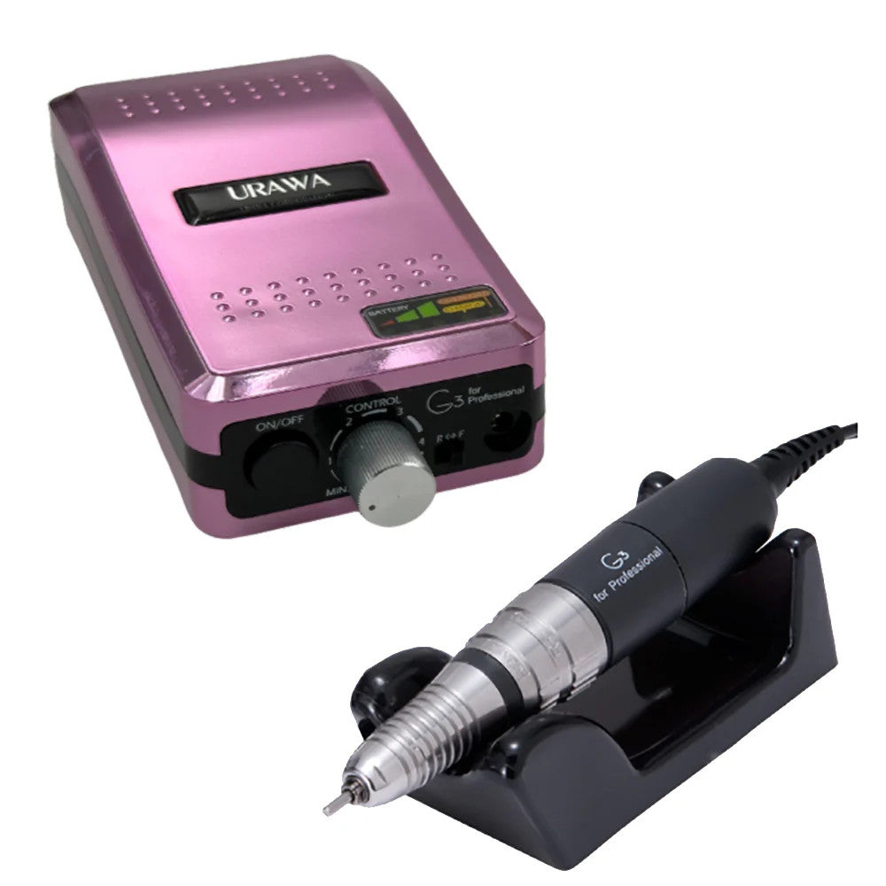 URAWA - PROFESSIONAL PORTABLE NAIL DRILL G3 SERIES - PINK Metallic