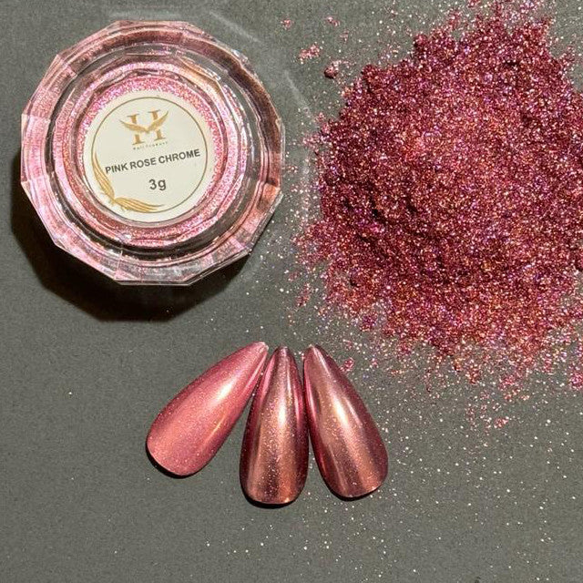 HANG Chrome Effects Powder - Pink Rose Chrome #9 3G