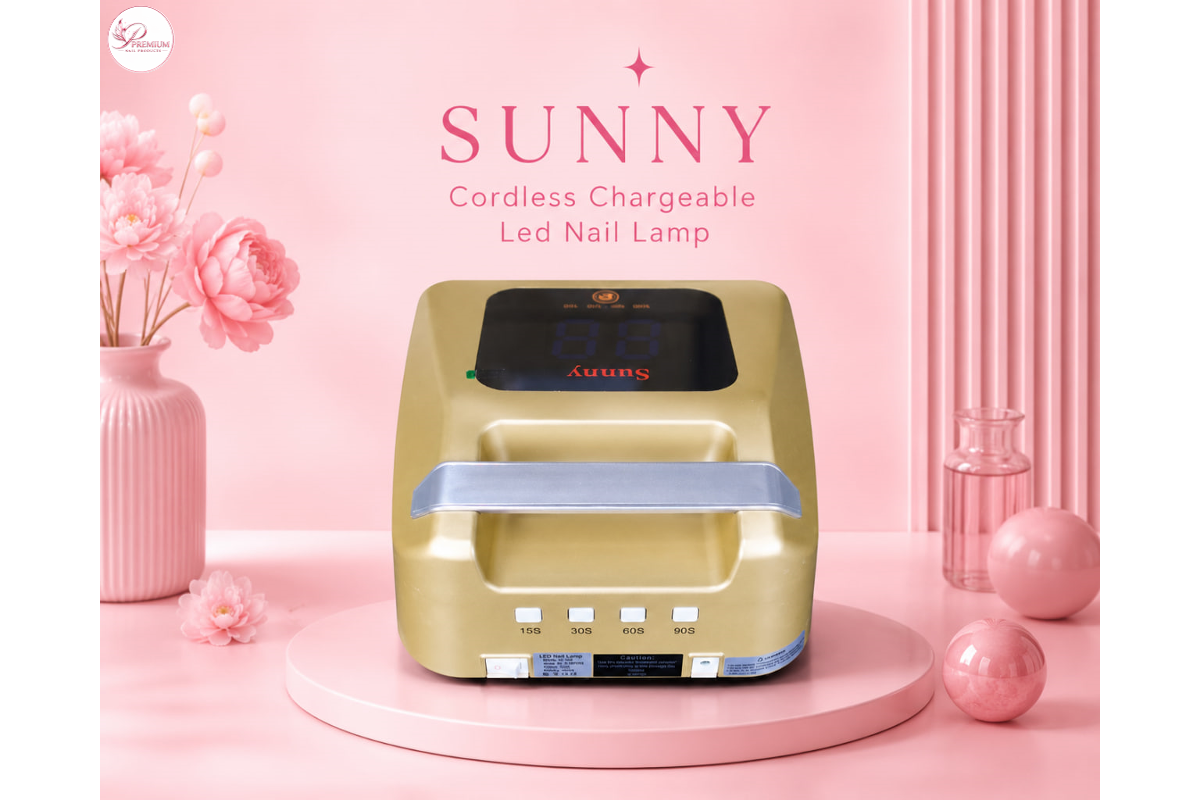 Sunny Cordless Chargeable Led Nail Lamp - Gold