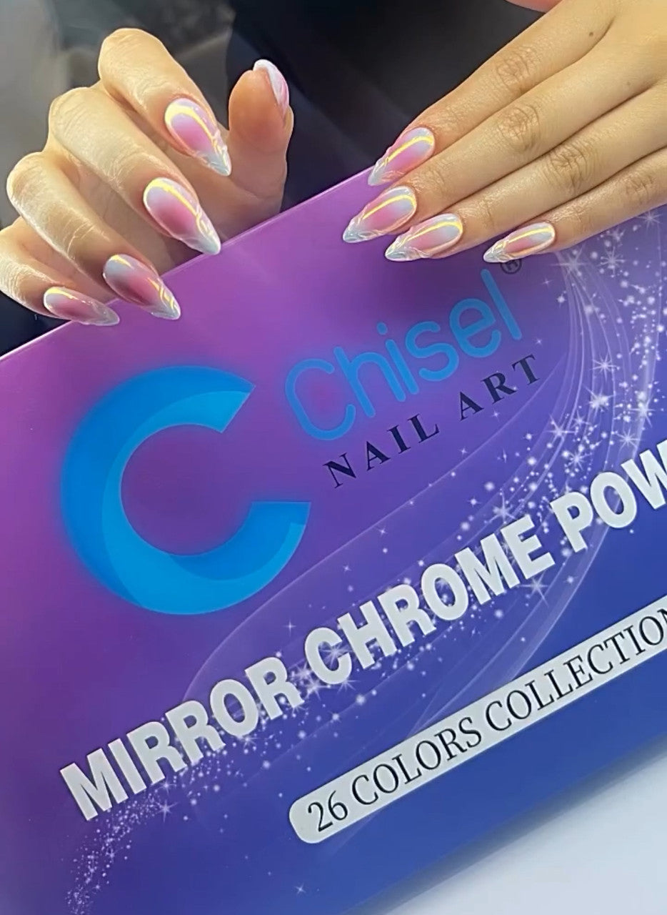 Chisel Mirror Chrome 26 Colors + Free 1 Black Diamond Top + 1 Color Book +1 Chisel stickey Base