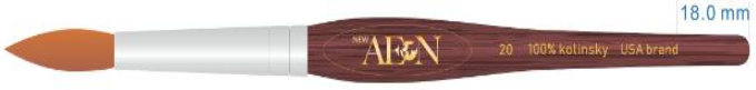 Aeon Kolinsky Acrylic Nail Brush (Round) #20