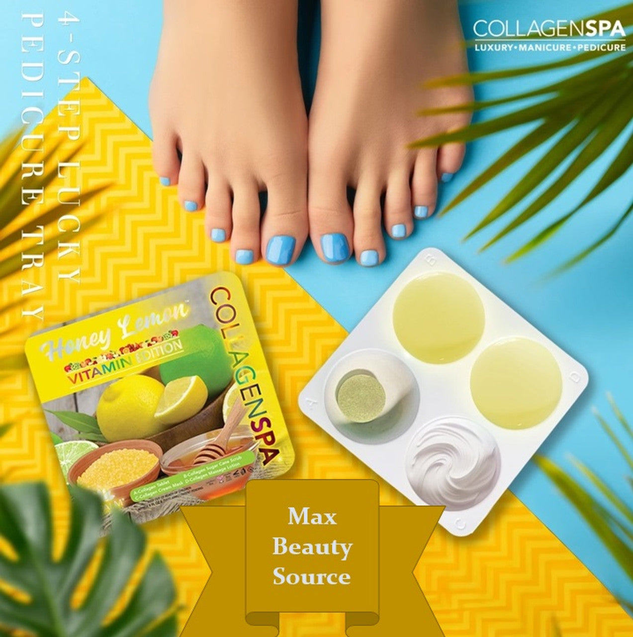 Lapalm Collagen Spa 4 Steps Pedi Tray - Lemon Lime