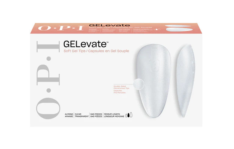 OPI GELevate Soft Gel Extension Tips 640pcs - Almond
