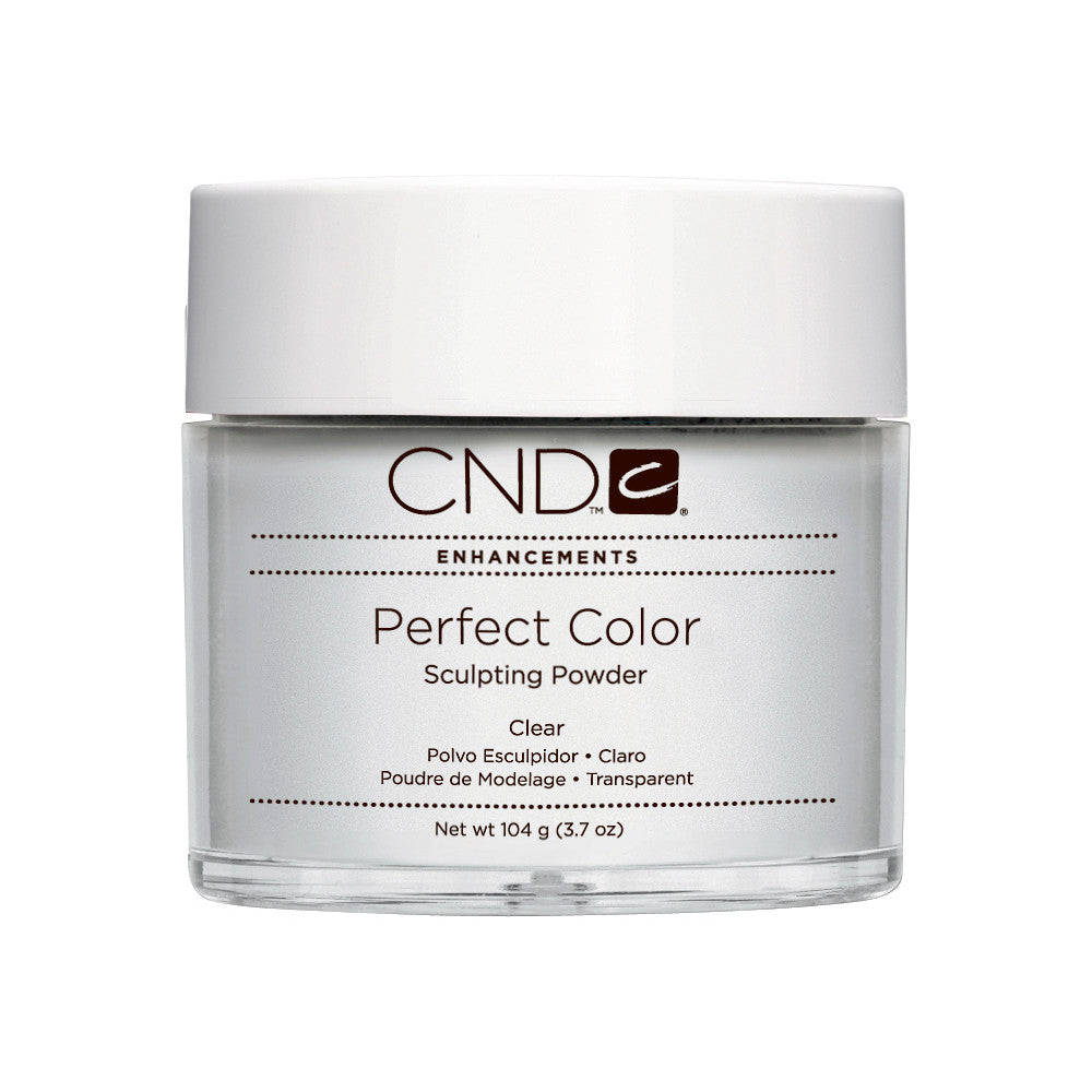 CND - PERFECT COLOR SCULPTING POWDERS - CLEAR 3.7 Oz. / 104 g