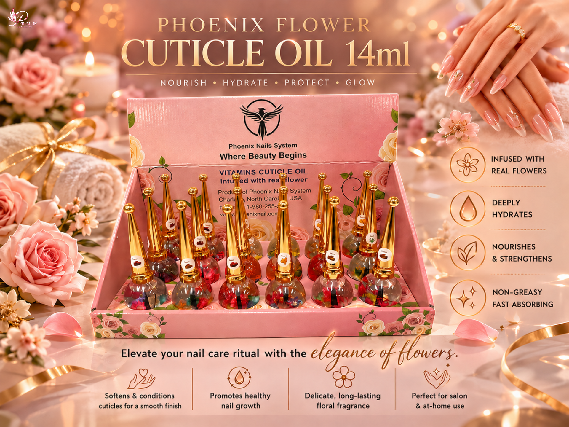 Phoenix - Flower Cuticle Oil 14ml