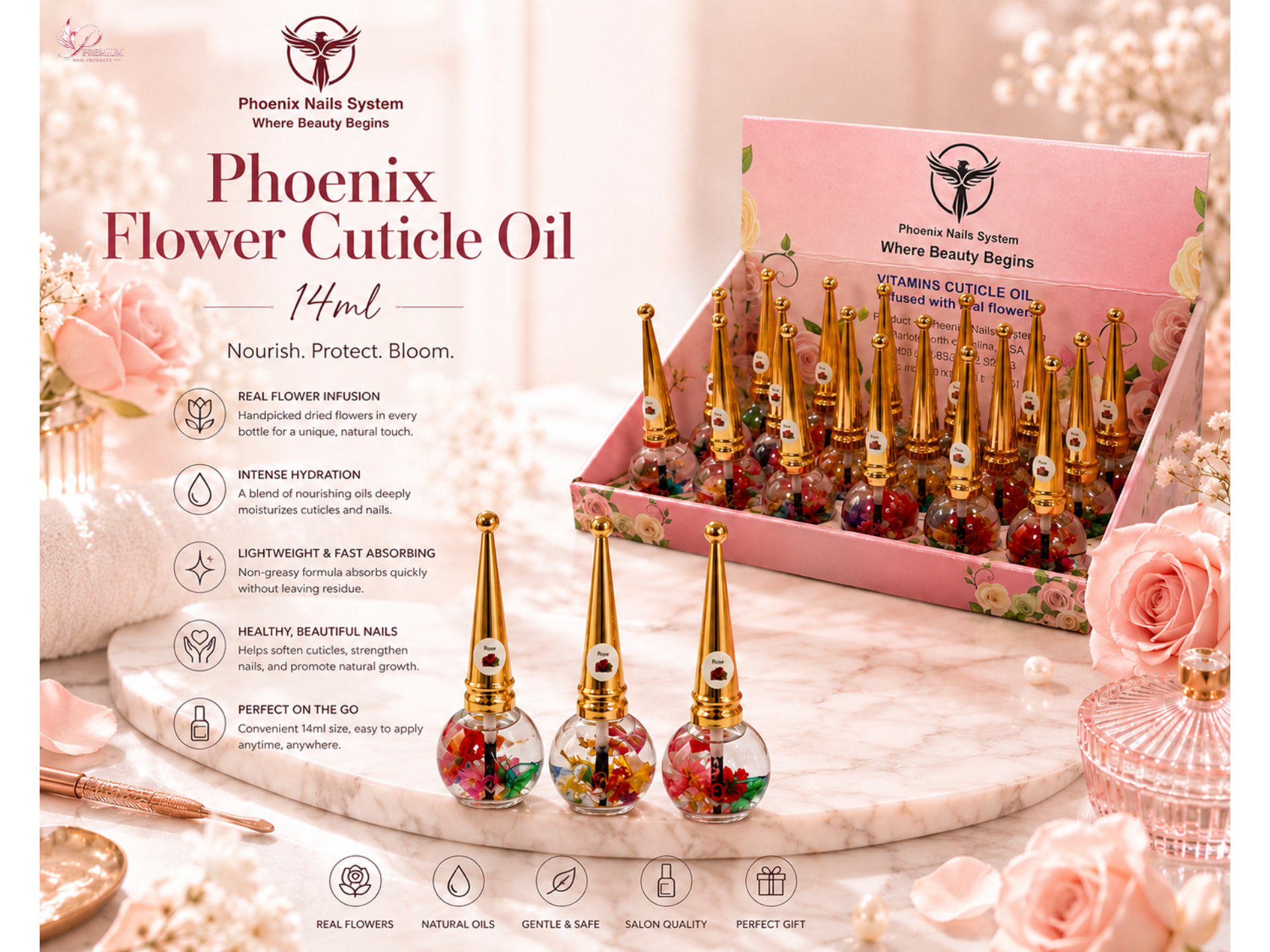 Phoenix - Flower Cuticle Oil 14ml