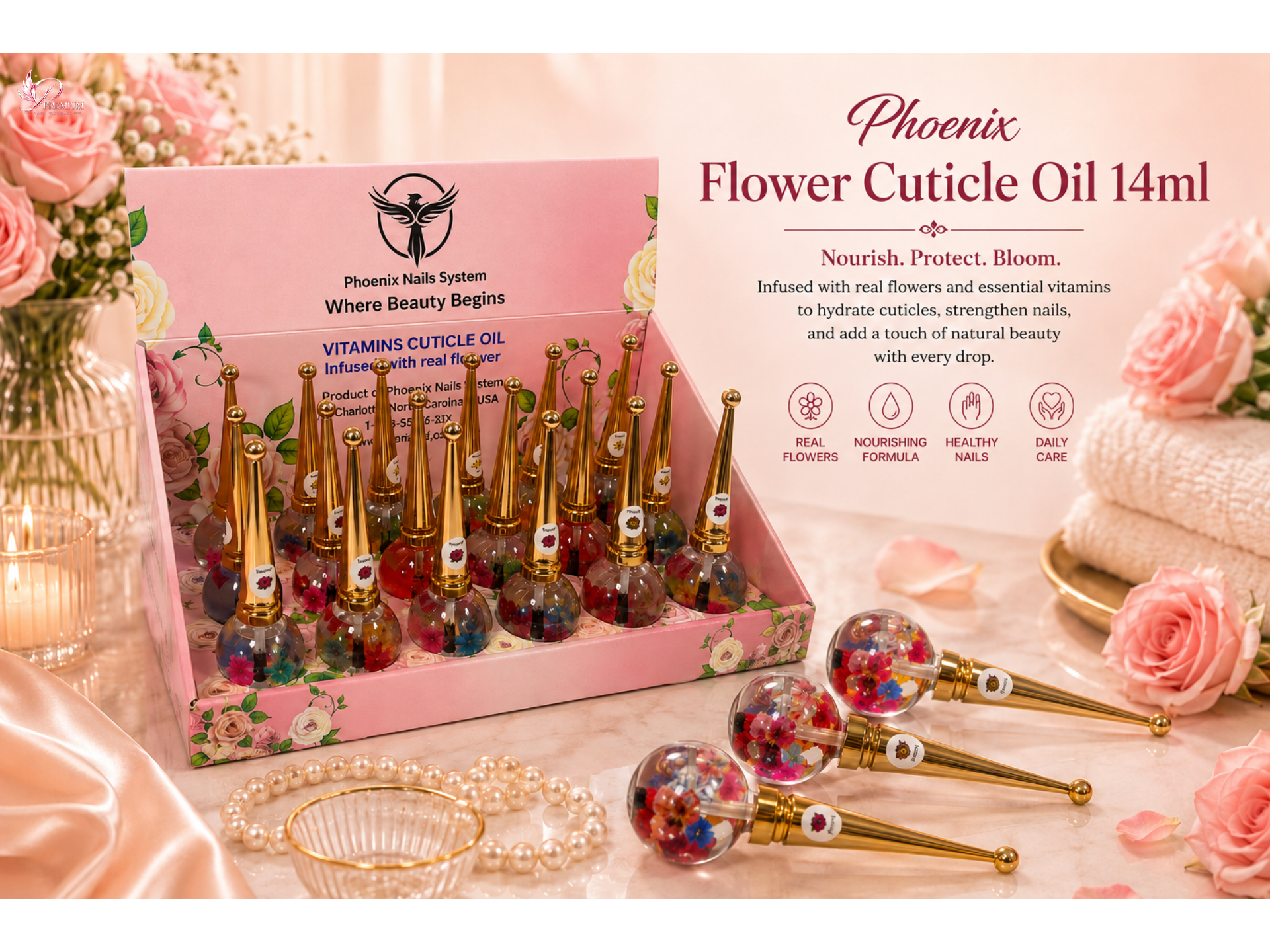 Phoenix - Flower Cuticle Oil 14ml
