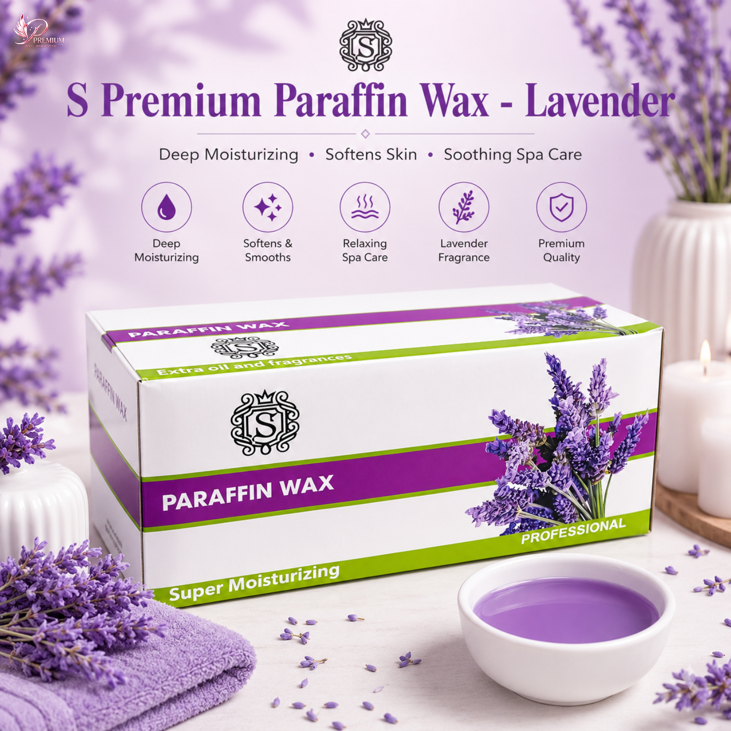 S Premium Paraffin Wax - Lavender