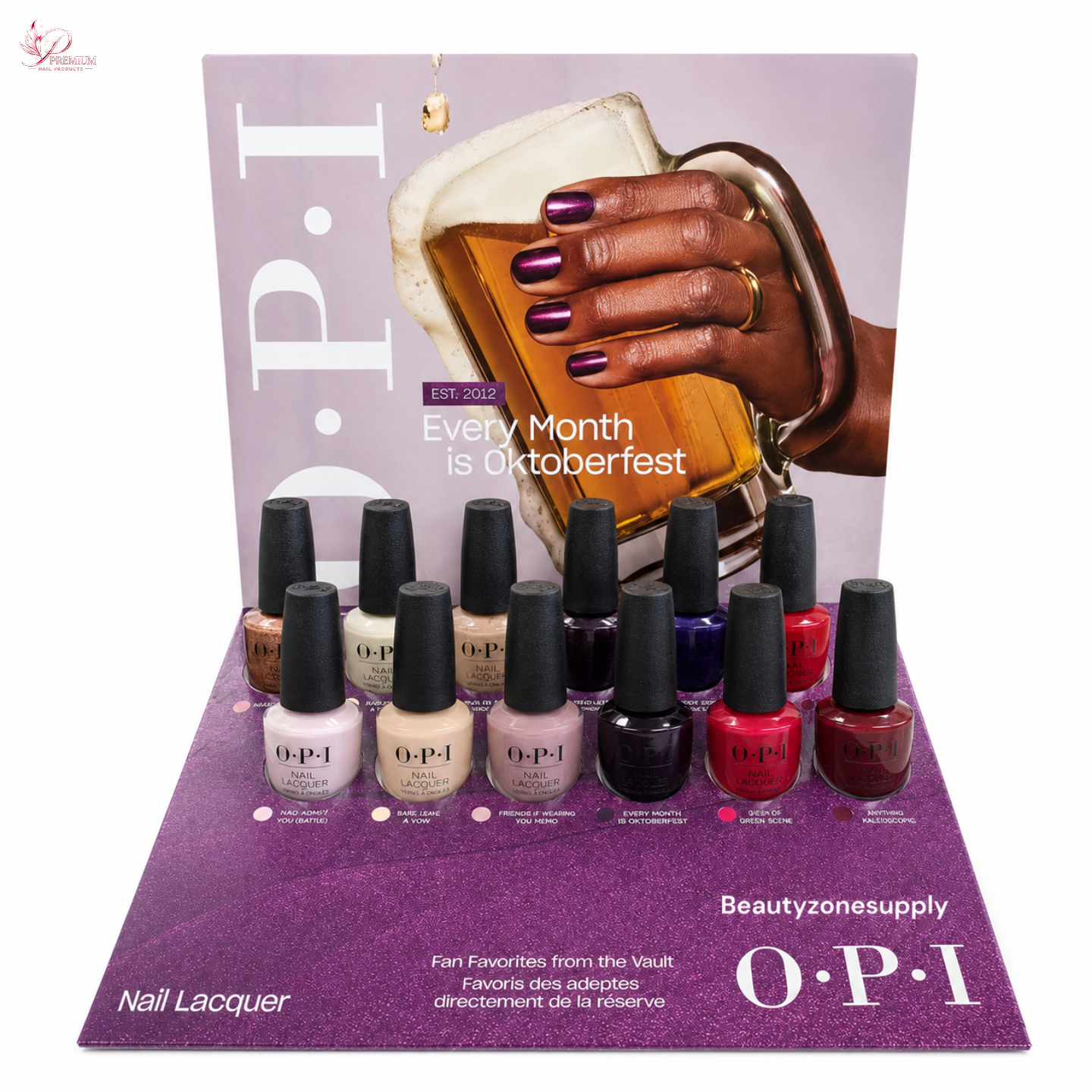 OPI Nail Lacquer Fall 2026 12pc Display Vault Must-Haves #DCF012