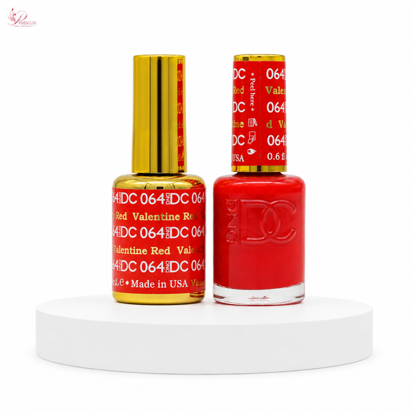 DND DC Duo Gel #064 VALENTINE RED